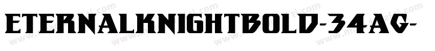 EternalKnightBold-34aG字体转换