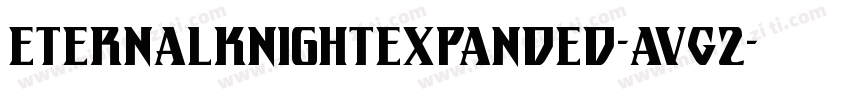 EternalKnightExpanded-AVG2字体转换