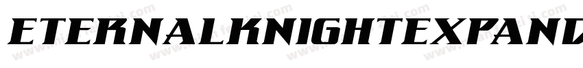 EternalKnightExpandedItalic-qrol字体转换