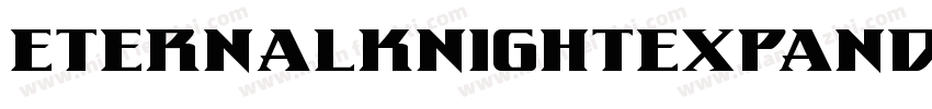 EternalKnightExpandedItalic-qrol字体转换