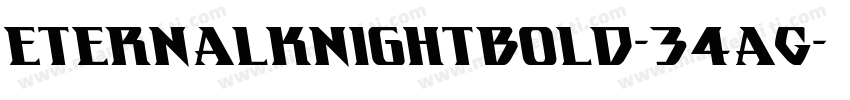 EternalKnightBold-34aG字体转换