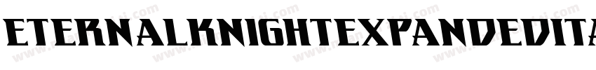 EternalKnightExpandedItalic-qrol字体转换