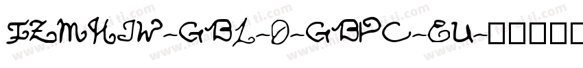 FZMHJW-GB1-0-GBPC-EU字体转换