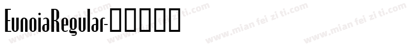 EunoiaRegular字体转换