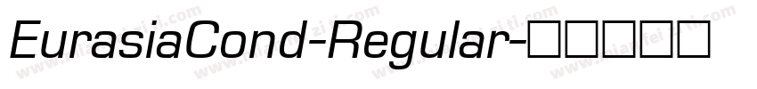 EurasiaCond-Regular字体转换