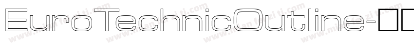 EuroTechnicOutline字体转换