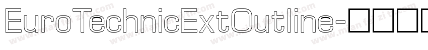 EuroTechnicExtOutline字体转换