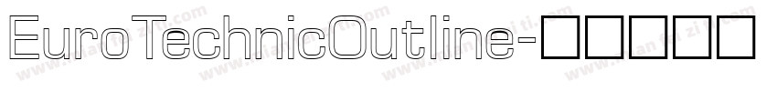 EuroTechnicOutline字体转换