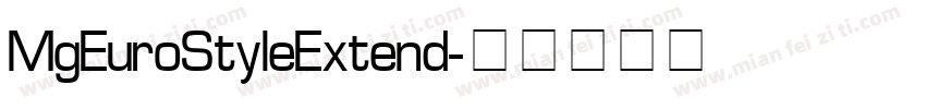 MgEuroStyleExtend字体转换