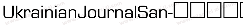 UkrainianJournalSan字体转换