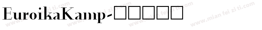 EuroikaKamp字体转换