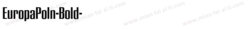 EuropaPoln-Bold字体转换