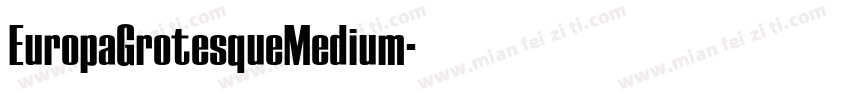 EuropaGrotesqueMedium字体转换