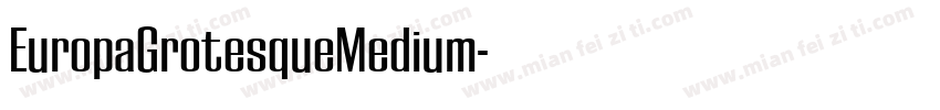 EuropaGrotesqueMedium字体转换