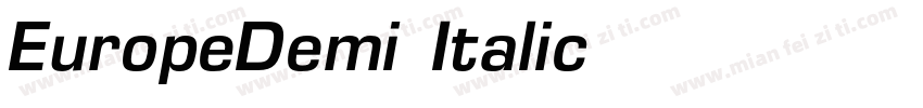 EuropeDemi-Italic字体转换