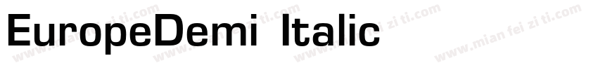 EuropeDemi-Italic字体转换