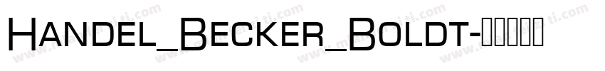 Handel_Becker_Boldt字体转换