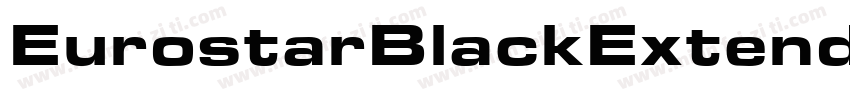 EurostarBlackExtended字体转换