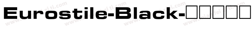 Eurostile-Black字体转换