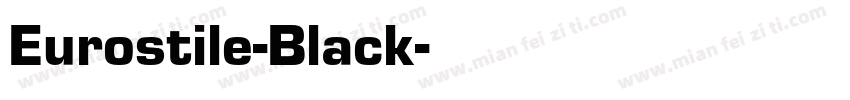 Eurostile-Black字体转换