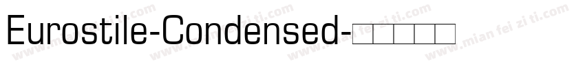 Eurostile-Condensed字体转换
