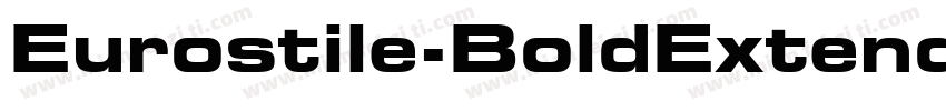 Eurostile-BoldExtendedTwo字体转换