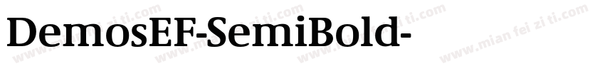 DemosEF-SemiBold字体转换