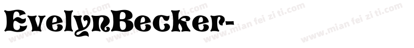 EvelynBecker字体转换