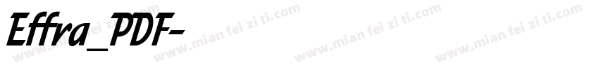 Effra_PDF字体转换