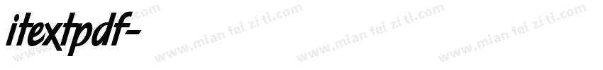 itextpdf字体转换