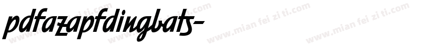 pdfazapfdingbats字体转换