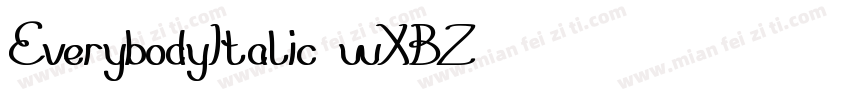 EverybodyItalic-wXBZ字体转换