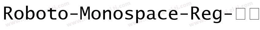 Roboto-Monospace-Reg字体转换