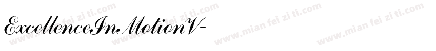 ExcellenceInMotionV字体转换