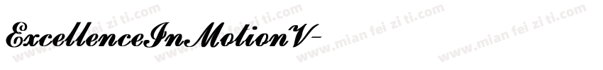 ExcellenceInMotionV字体转换