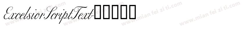 ExcelsiorScriptText字体转换
