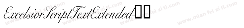 ExcelsiorScriptTextExtended字体转换