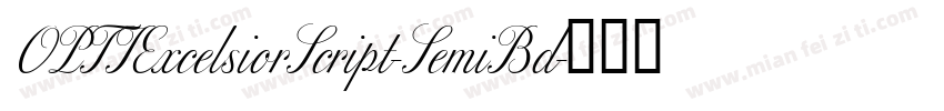 OPTIExcelsiorScript-SemiBd字体转换