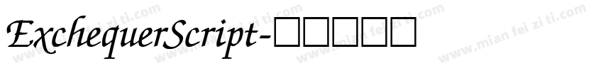 ExchequerScript字体转换