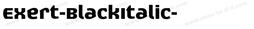 Exert-BlackItalic字体转换