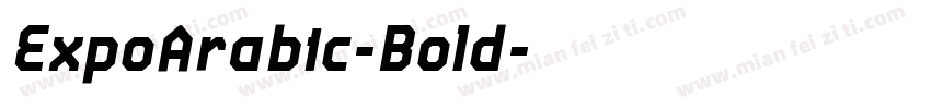 ExpoArabic-Bold字体转换