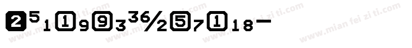 BPlatinNumerals字体转换
