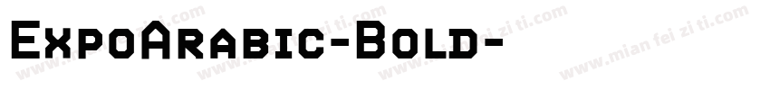 ExpoArabic-Bold字体转换