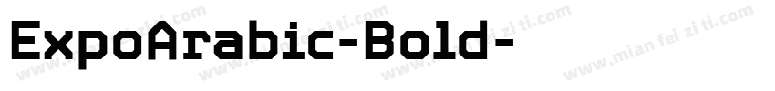 ExpoArabic-Bold字体转换