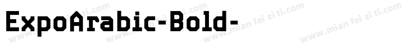 ExpoArabic-Bold字体转换