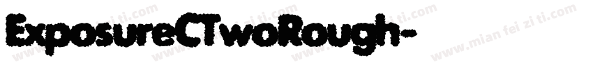 ExposureCTwoRough字体转换