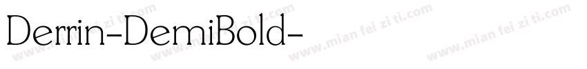 Derrin-DemiBold字体转换