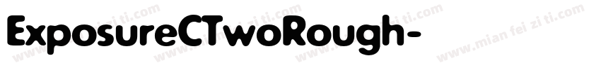ExposureCTwoRough字体转换
