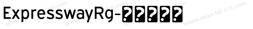 ExpresswayRg字体转换