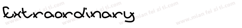 Extraordinary字体转换